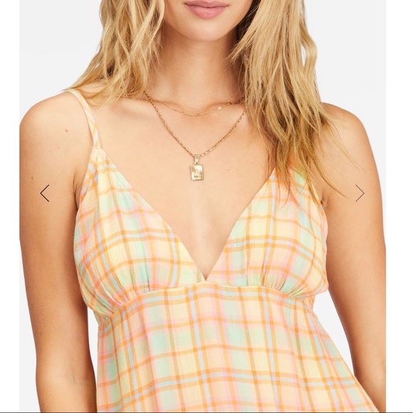 NWT Billabong Just Add Sun Mini Slip Dress - Picture 2 of 9